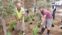 Nigel Powell Chairman of Hayle In Bloom with Princes Trust volunteer Ben Nigel Powell Chairman of Hayle In Bloom with Princes Trust volunteer Ben